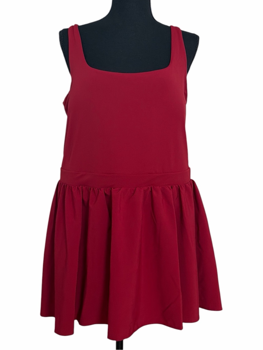 JoyLab Game Day Dress with Built-In Shorts - Maroon - Picture 3 of 11